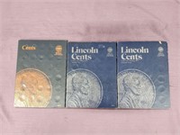 3 Books Li'ncoln Cents 1909 to Present