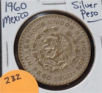 1960 MEXICAN SILVER PESO