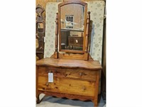 Cedar dresser with mirror