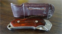 Buck knife w/case 3 1/2 blade