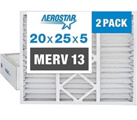 Aerostar 20x25x5 Air Filter MERV 13, Furnace