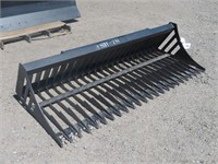 6'6" Rock Rake Bucket with Quick Hitch