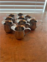 9 Mini Coffee Cream Pitchers