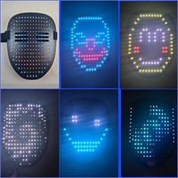 LED Light Up Color Face Changing Mask