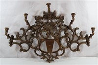 Syroco Wood Carved Wall Candle Holder