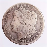 Coin 1878 CC Morgan Silver Dollar Rare!