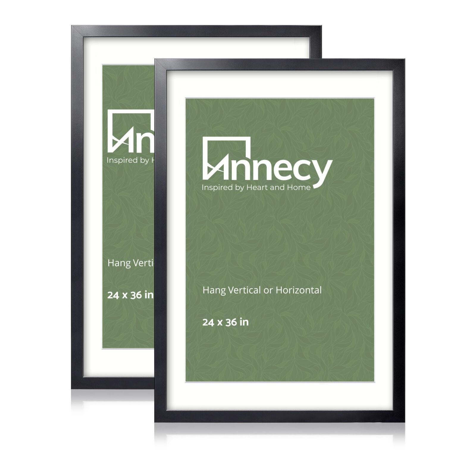 Annecy 24x36 Picture Frame Black(1 Pack), 24 x 36