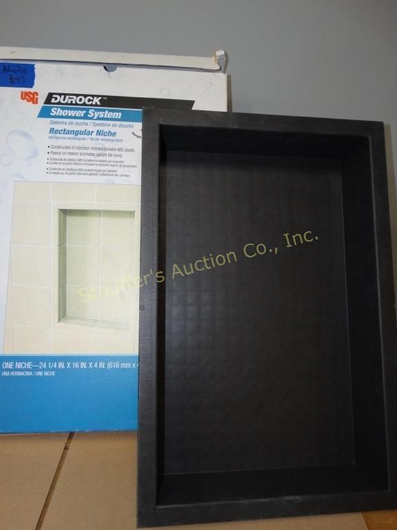 Durock shower system, Rectangular Niche, NIB