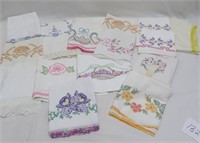 Pillow Cases - Hand Embroidered - 16 items/1 pair