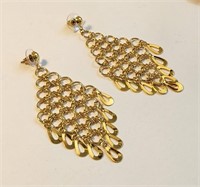 Elegant Gold and Glamorous Vintage Estate Earrings