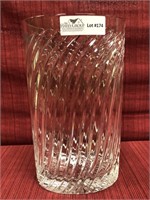 Lead crystal vase 12” oval