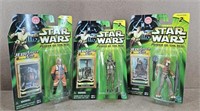 3pc Star Wars Power of the Jedi Action Figures