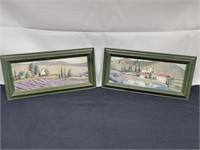 2 Pc "Lavender Fields"  Prints by Carol Robinson