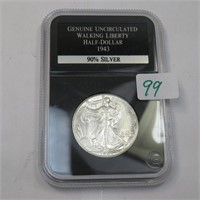 1943 Silver Walking Half Dollar