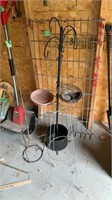 Wire panel and plant plant stands