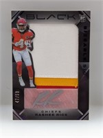 2023 Rashee Rice Black Auto Patch Silver Ink RC/50