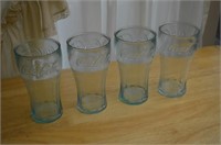 Set of 4 Coke Glasses - Plastic