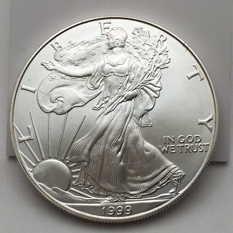 1999 1oz. Fine Silver Eagle Dollar Coin