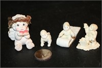 Snowbabies and Clay Art Angel