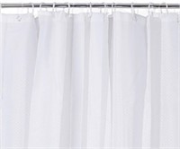 Ruffled Shower Curtain 72x72 White