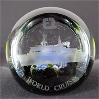Caithness World Tour Glass Paperweight