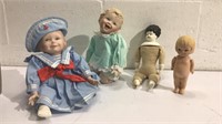 Four Vintage & Antique Dolls K13C