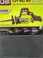 Ryobi 18v, one handed recip saw kit