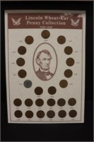 Lincoln Wheat Year Penny Collection