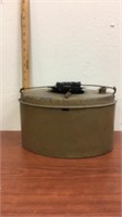 Vintage Minnow bucket-metal-7” tall