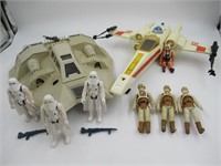 Star Wars Vintage Vehicles and Figures Lot