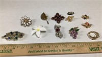 Assorted Brooches/Pins