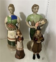 1960s Sylvia Hood Chalkware Figurines