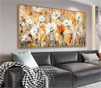 Framed Floral Wall Art 20x40 inches