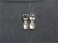 (2) Glass Bottle Stoppers