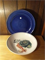 Pottery Barn Plate and William's Sonoma Bowl