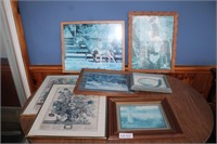 (7) Framed Art Pieces / Home Decor
