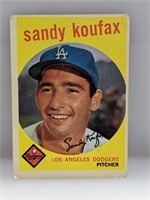 1959 Topps #163 Sandy Koufax HOF Dodgers