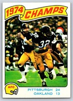 1975 Topps Football Lot of 4 Playoff Cards