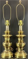 Pair Falkenstein Brass Table Lamps