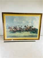 Michael Lyne Hurdle Race Framed Print