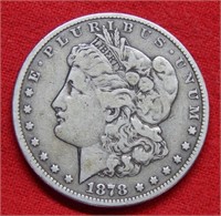 1878 Morgan Silver Dollar Long Knock VAM 56 R7