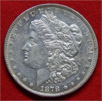 1878 Morgan Silver Dollar Strong 7/8 Tail Feathers