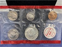 1970 uncirculated US coin set 40% silver dollar