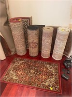 assorted throw rugs