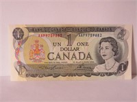 1973 CANADA ONE DOLAR BANKNOTE