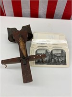 Stereoscope with cards