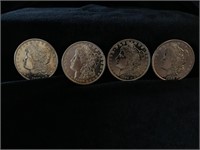 (4) Morgan Silver Dollars Nice Preservation