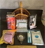 BASKET W/ITEMS FROM THE HOME-ASSORTED