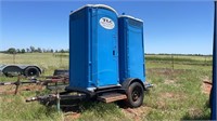 Two Porta-Potties with Trailer