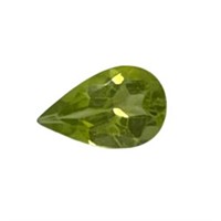 Natural 0.79ct Pear Cut Peridot Gemstone